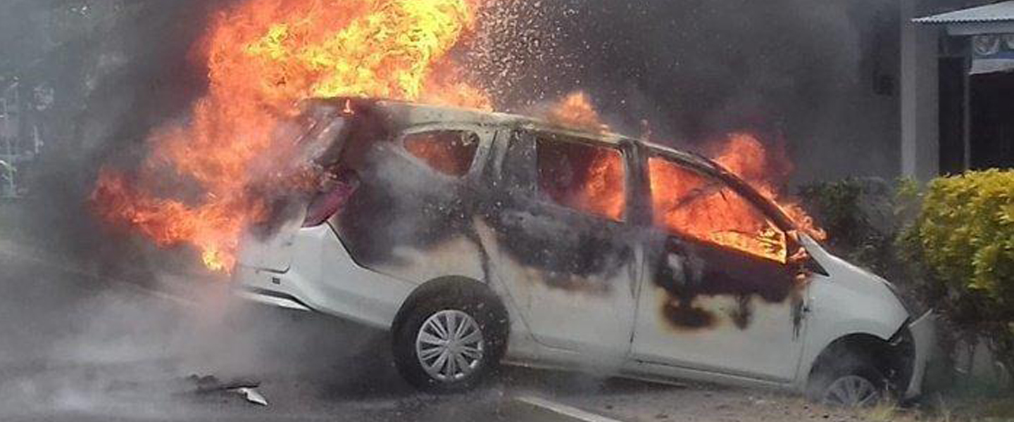 mobil terbakar asuransi simas insurtech